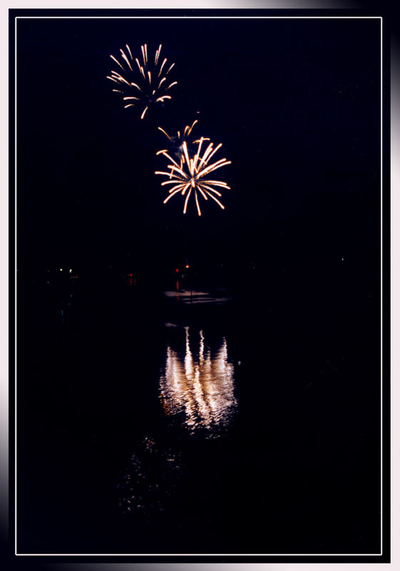 Feuerwerk am Neckar