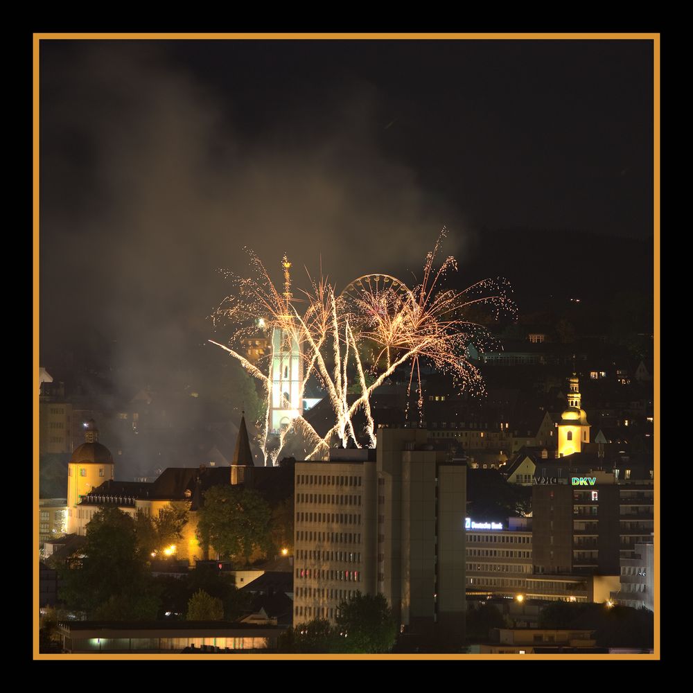 Feuerwerk am NRW-Tag, Siegen