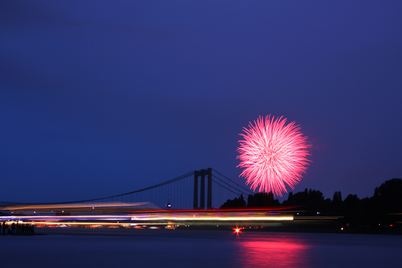 Feuerwerk am Rhein