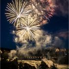 Feuerwerk am Rheinfall bei Schaffhausen III