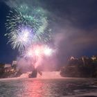 Feuerwerk am Rheinfall