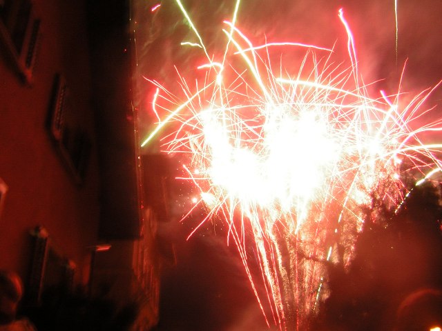 Feuerwerk am Schaaner Riad