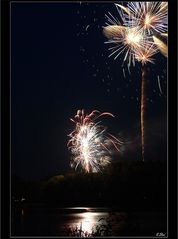 Feuerwerk am Schloss Berge