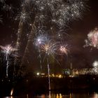 Feuerwerk am Schlossteich