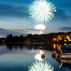 Feuerwerk am See