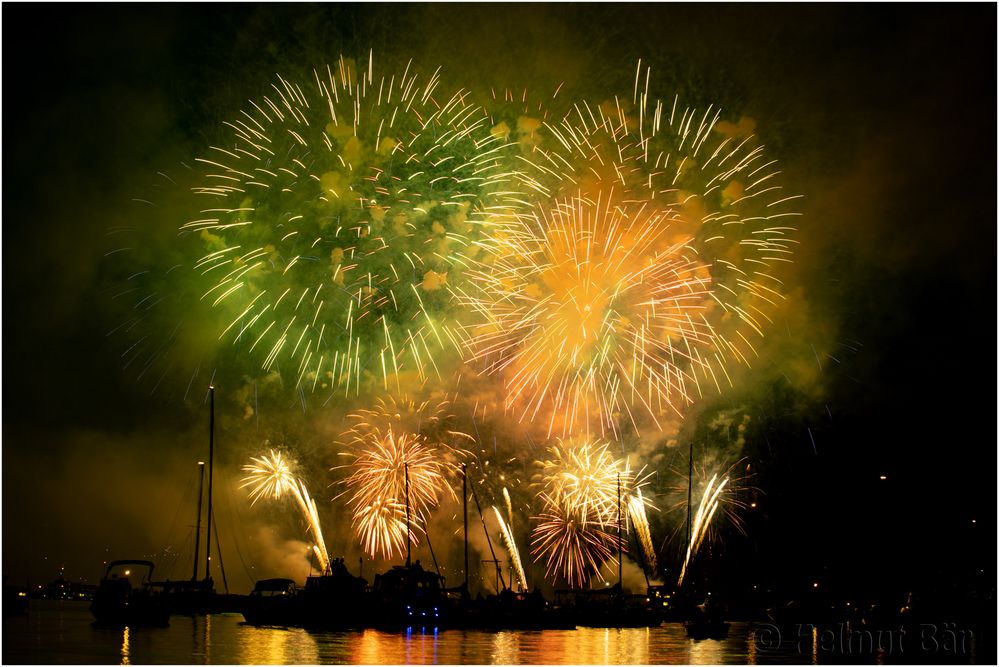 Feuerwerk am Seenachtsfest in Konstanz