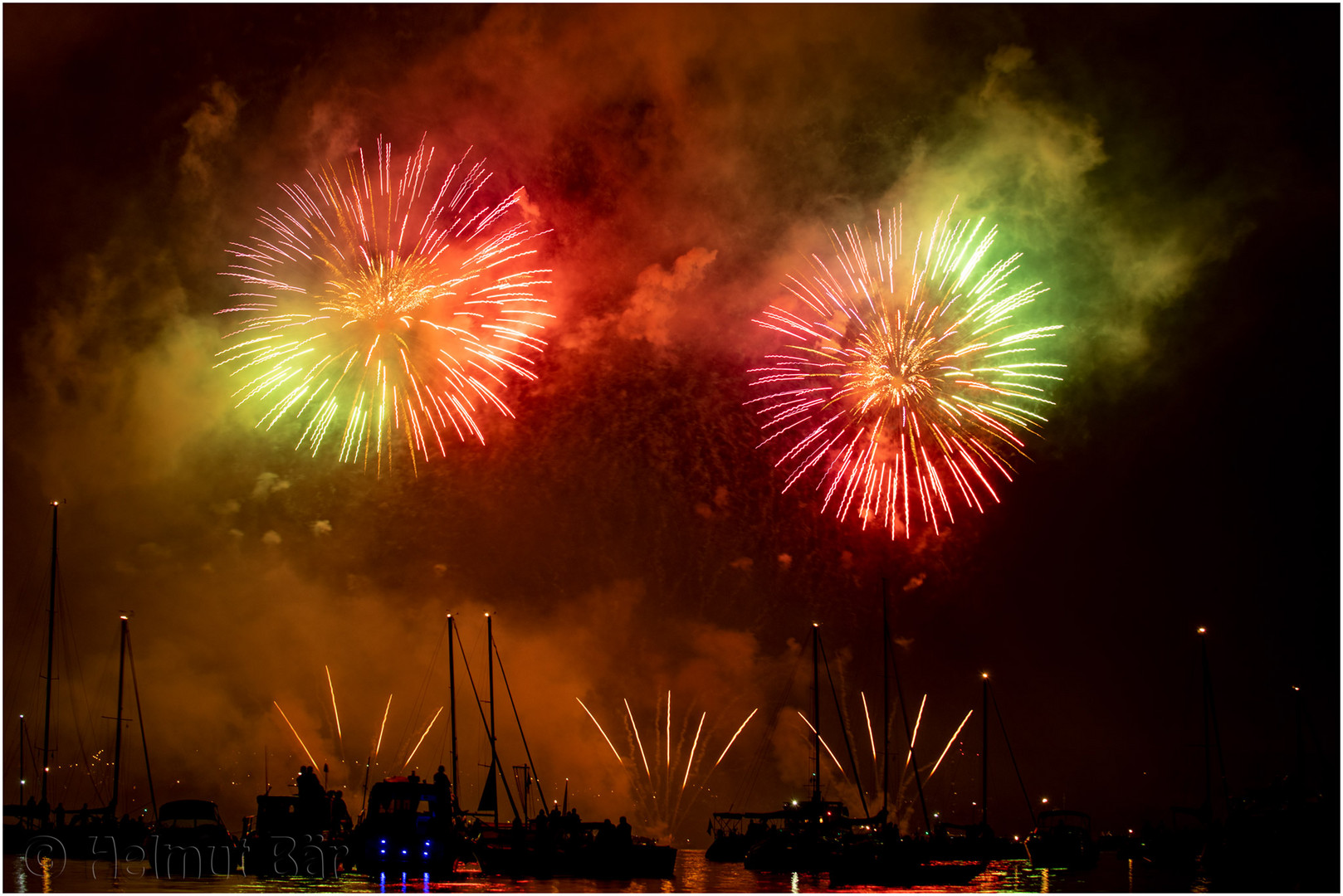 Feuerwerk am Seenachtsfest in Konstanz