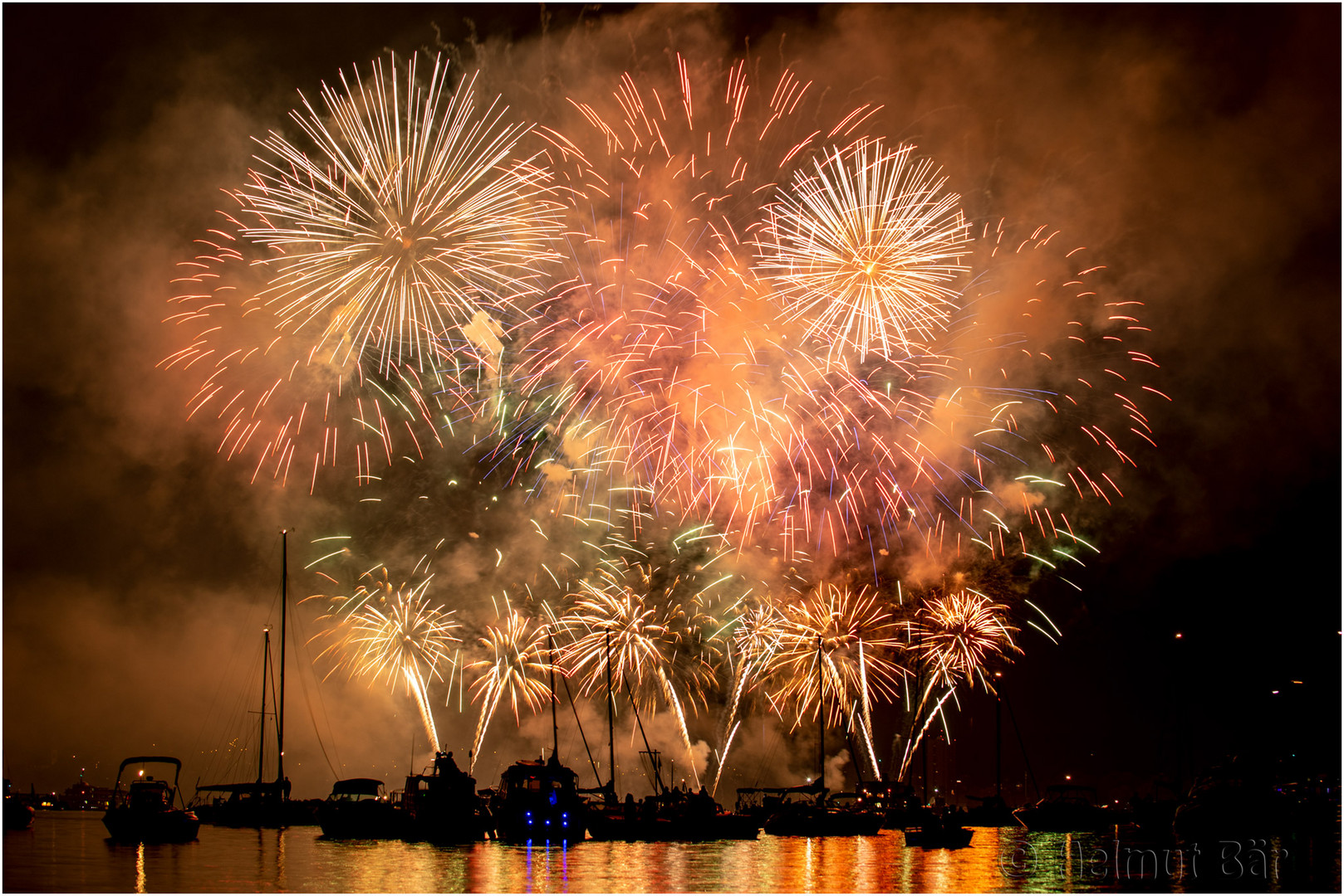 Feuerwerk am Seenachtsfest in Konstanz
