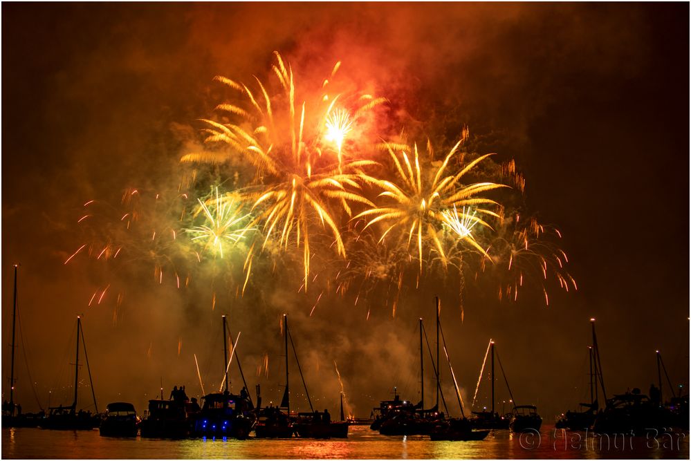 Feuerwerk am Seenachtsfest in Konstanz