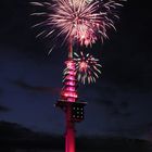 Feuerwerk am Telemax 2001