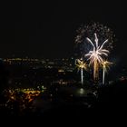 Feuerwerk an der alten Brücke Heidelberg