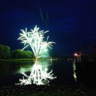 Feuerwerk an der Elbe