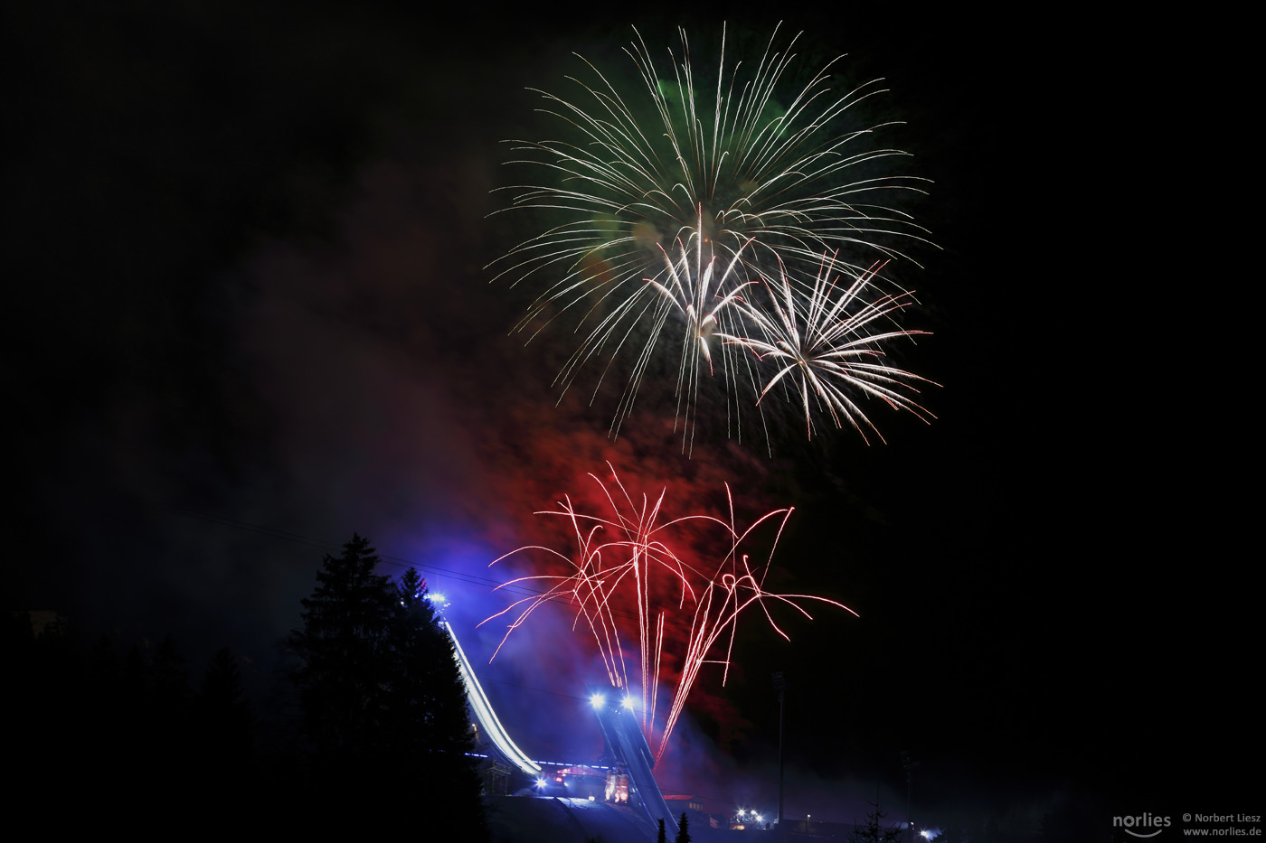 Feuerwerk an der Erdinger Arena