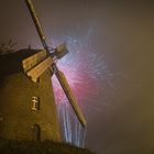 Feuerwerk an der Stommeler Windmühle