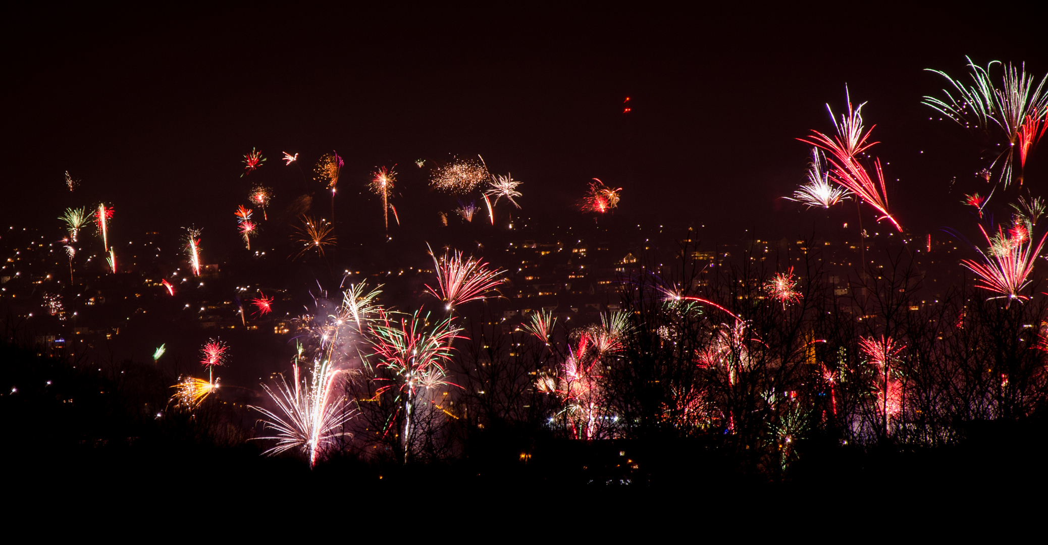 Feuerwerk an Silvester 2013