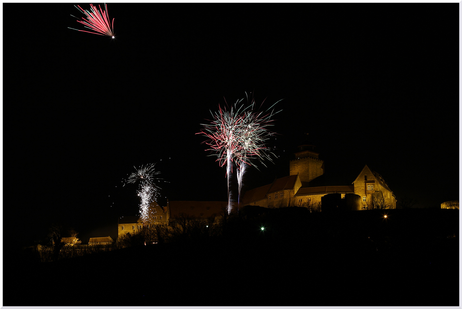 Feuerwerk auf Burg Breuberg