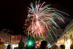 Feuerwerk auf dem Frühlingsfest