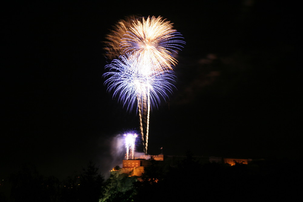 Feuerwerk auf der Festung Ehrenbreitstein