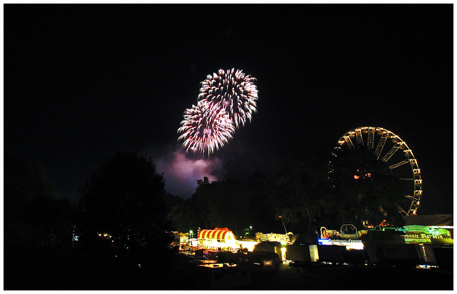 Feuerwerk auf der Hüsterner Kirmes. 3