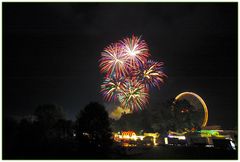 Feuerwerk auf der Hüsterner Kirmes.