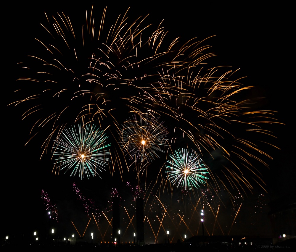 Feuerwerk auf der Pyronale Berlin 2009