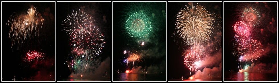 Feuerwerk auf der Sail 2005