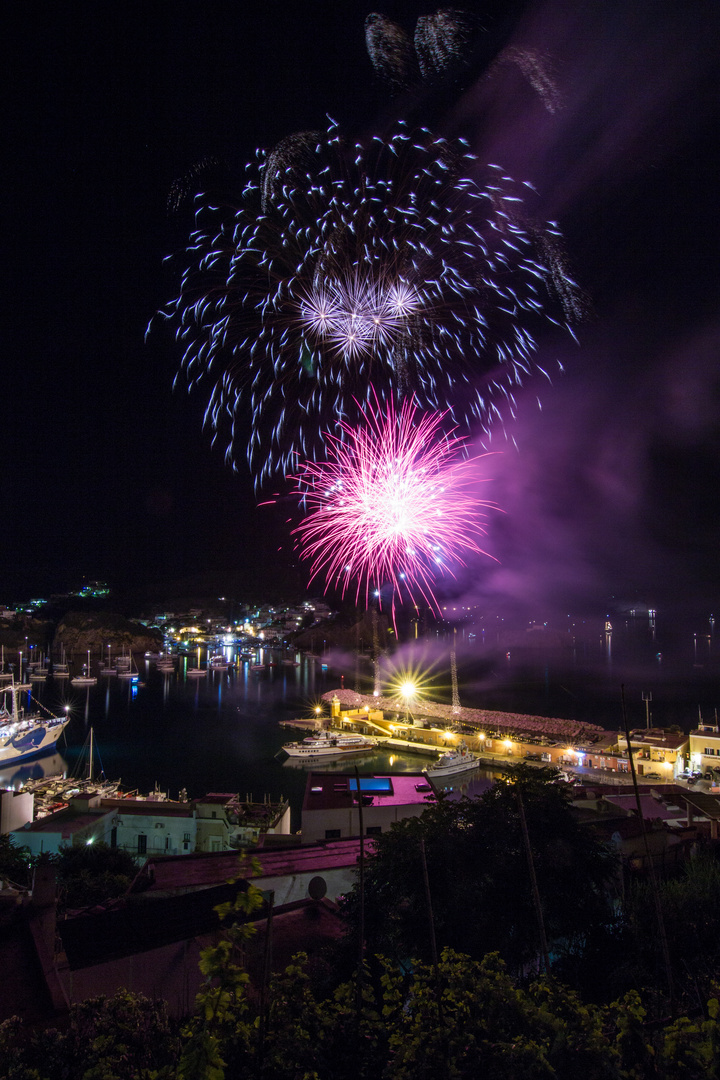 Feuerwerk auf Ponza