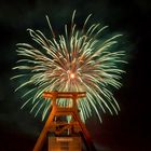 Feuerwerk auf Zeche Zollverein