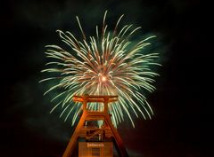 Feuerwerk auf Zeche Zollverein