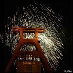 Feuerwerk auf Zollverein