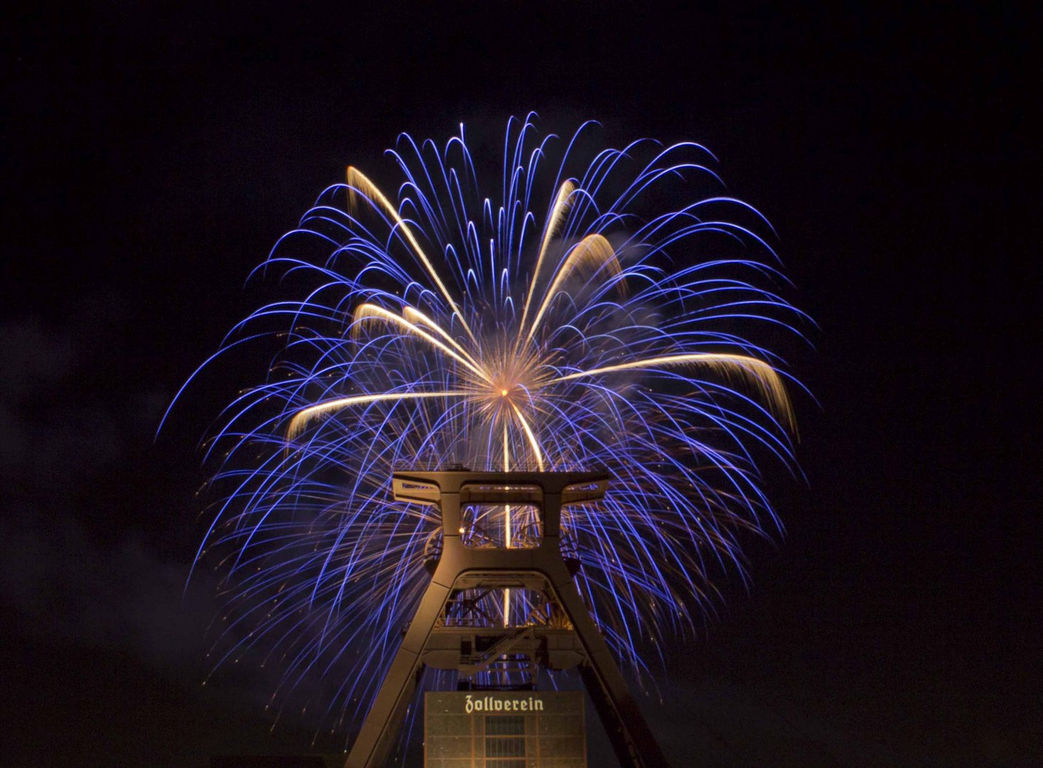 Feuerwerk auf Zollverein