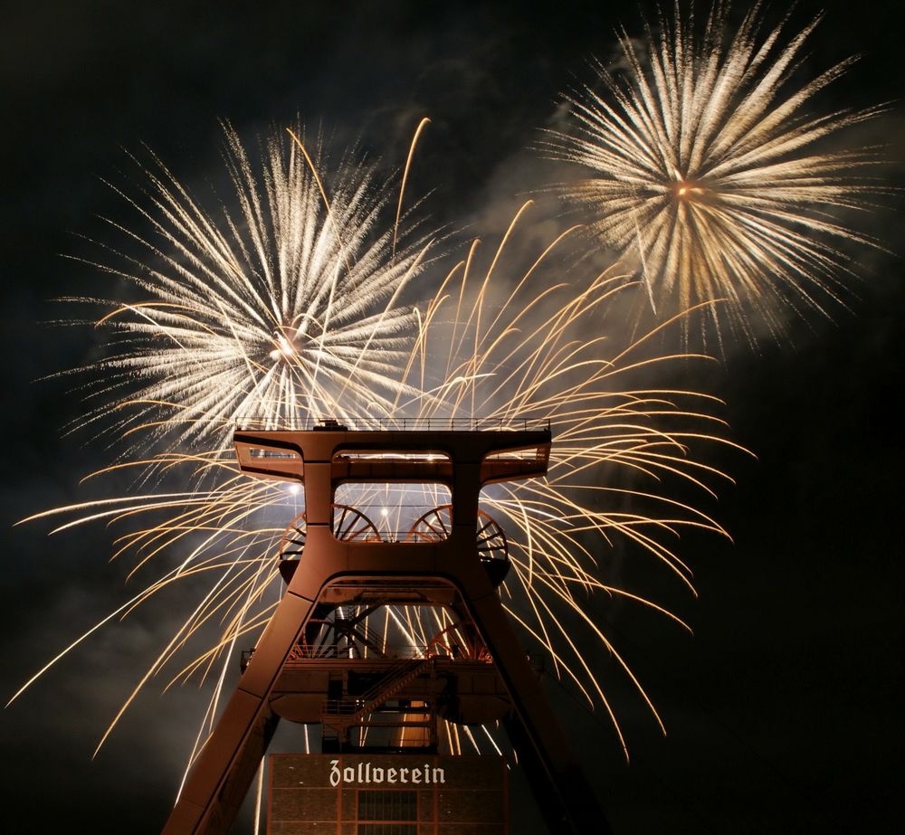 Feuerwerk auf Zollverein Nr.2