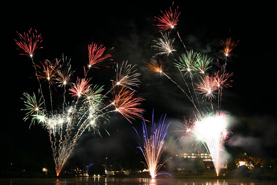 Feuerwerk bei Klassik am See