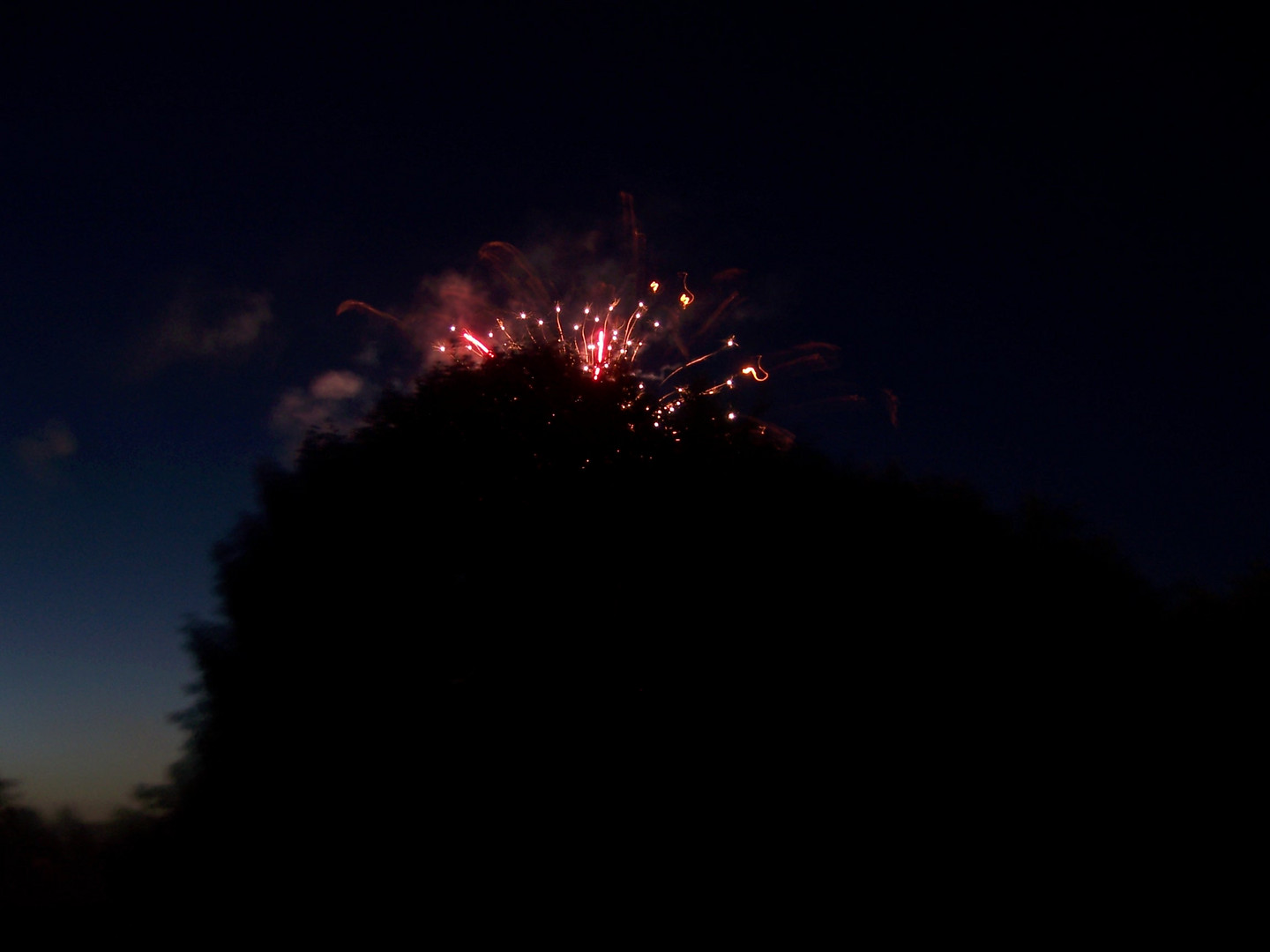 Feuerwerk bei Nacht