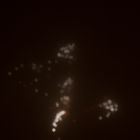Feuerwerk bei Nieselregen