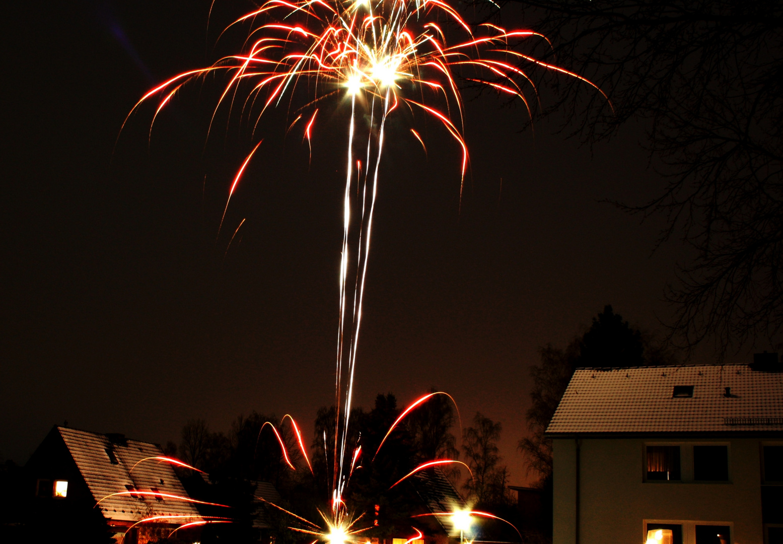 Feuerwerk bei uns  in Neuschöningstedt