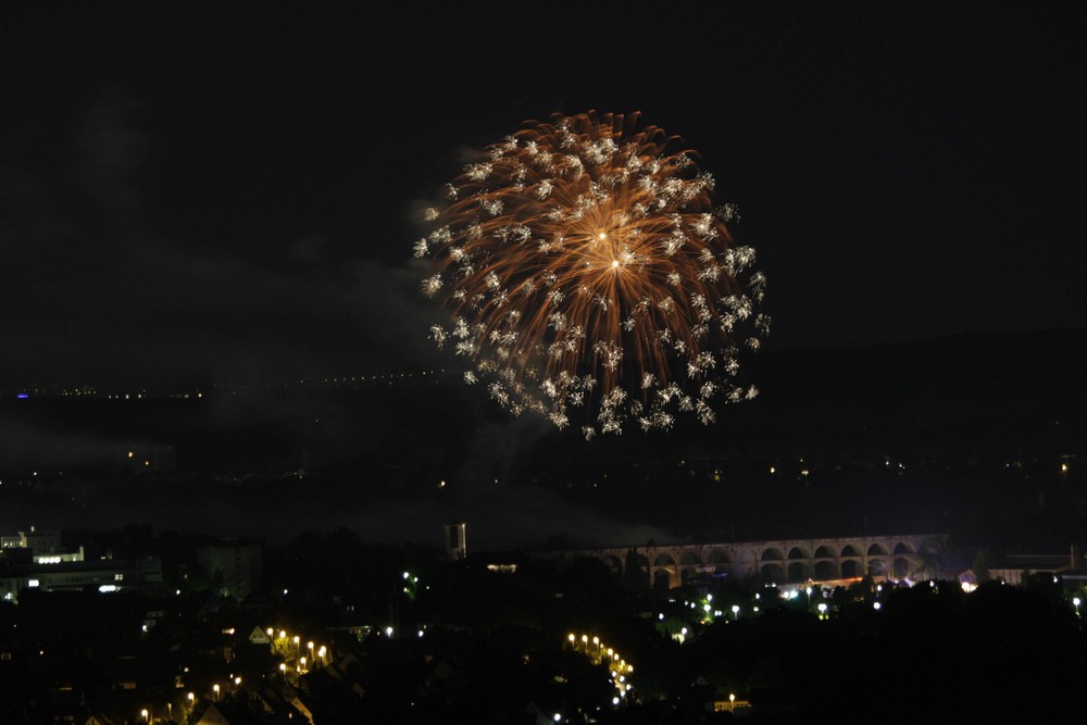 Feuerwerk beim Bietigheimer Pferdemarkt 2008