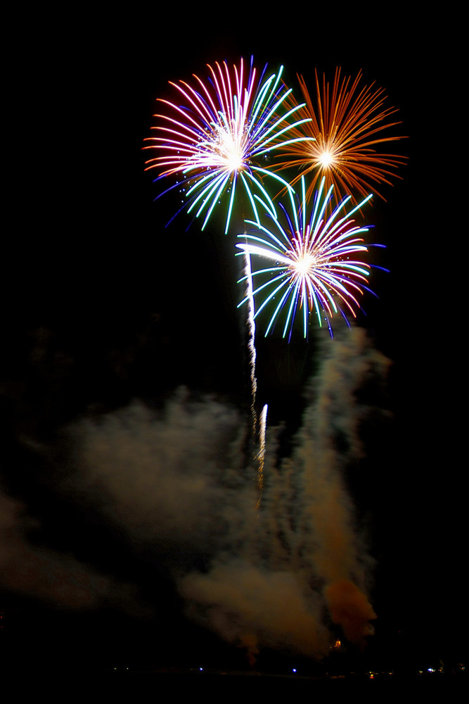 Feuerwerk beim Blauen Band