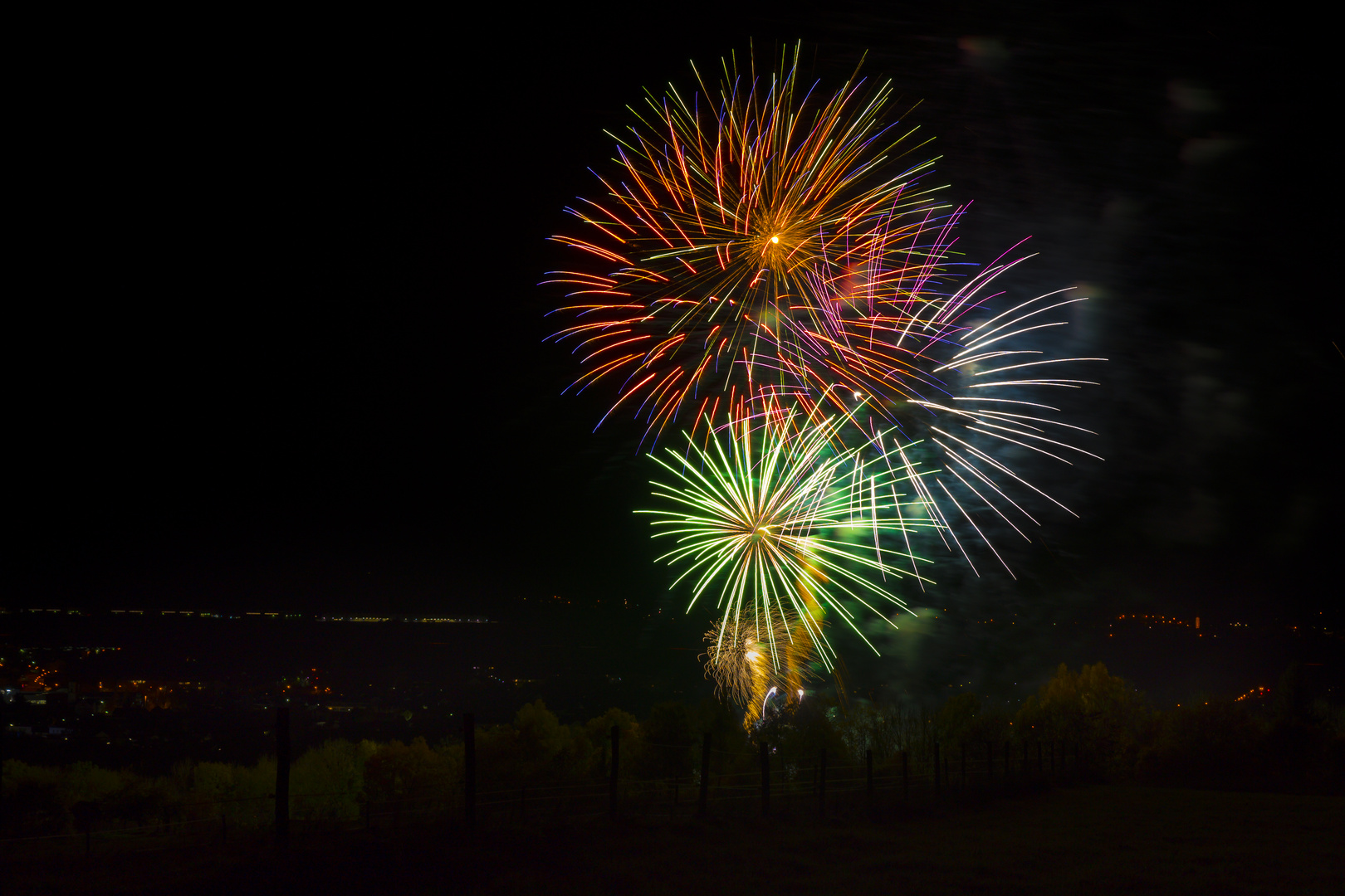 Feuerwerk beim Dingolfinger Kirta