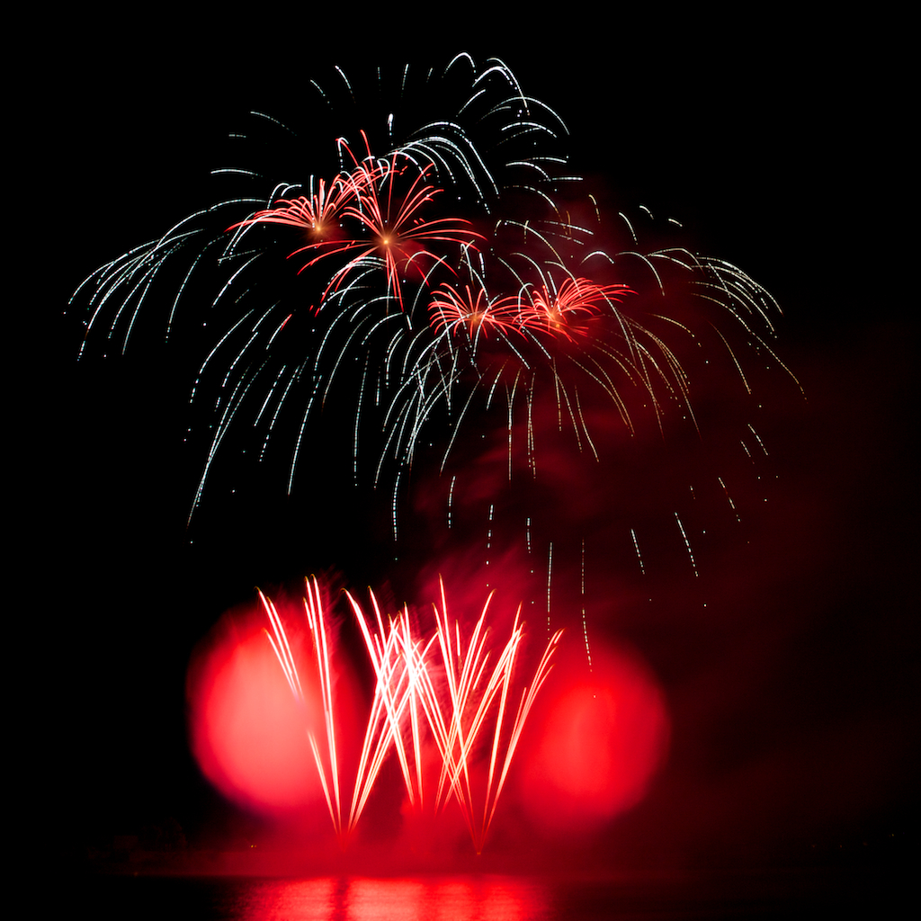 Feuerwerk beim Fischerfest 2010, Gernsheim, Bild 2