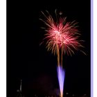 Feuerwerk beim Hafen Kultur Fest in Karlsruhe