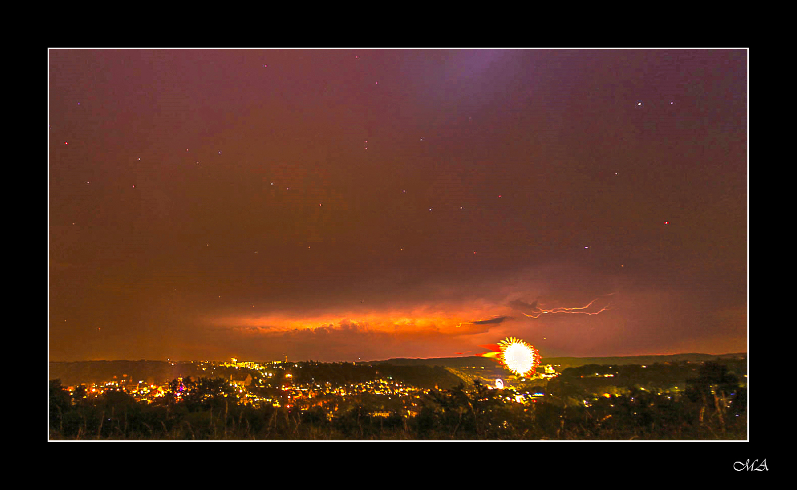 Feuerwerk beim Jakobimarkt Schwäbisch Hall