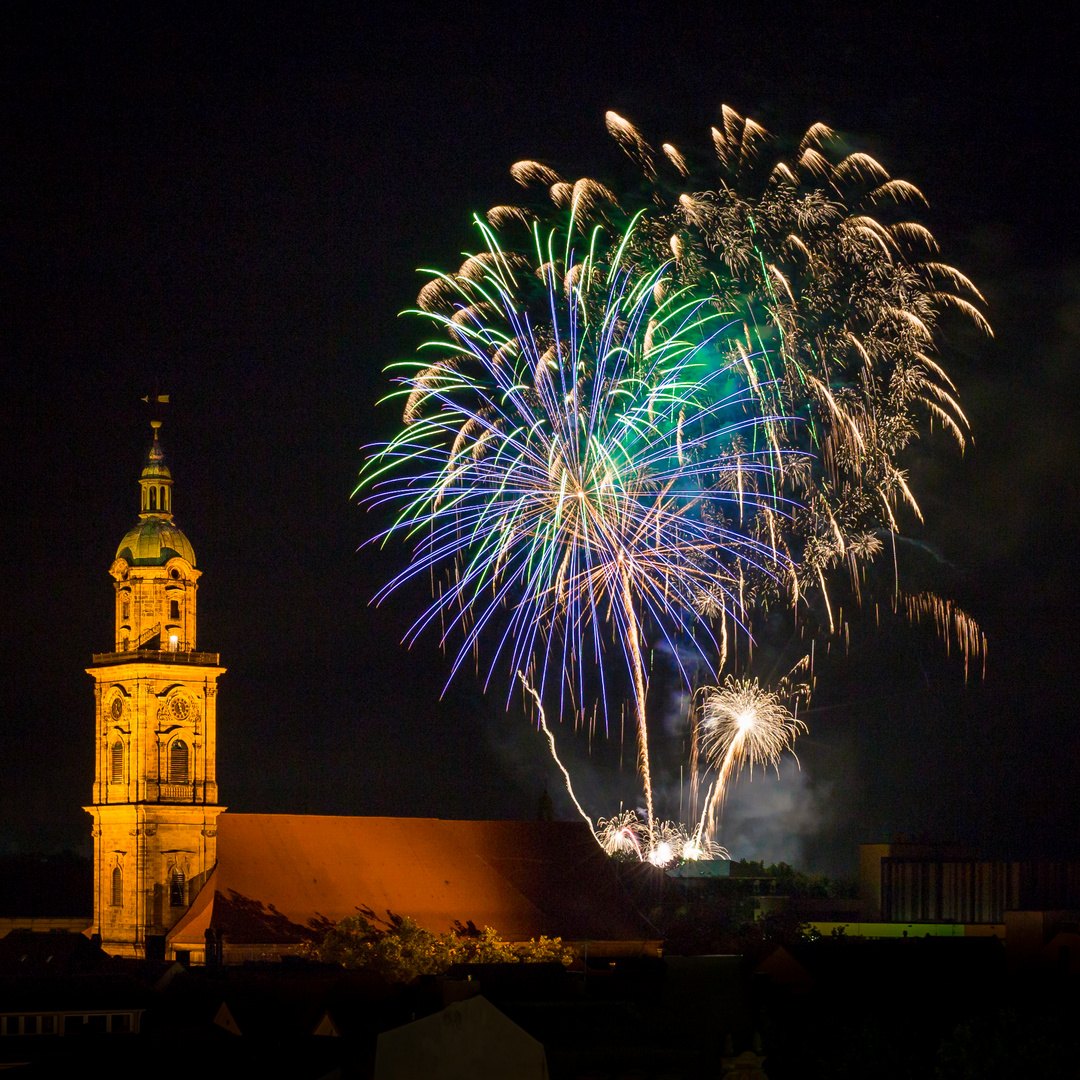 Feuerwerk beim Schlossgartenfest 2016