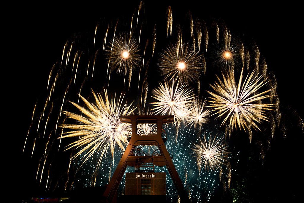 Feuerwerk beim Zechenfest