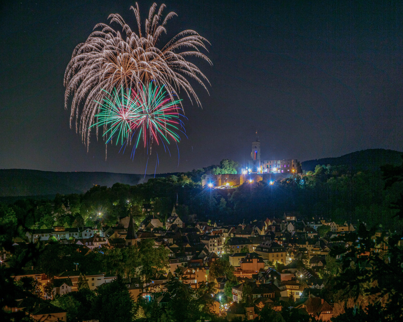 Feuerwerk Burgfest Königstein