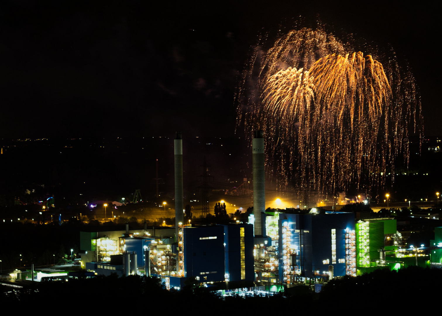 Feuerwerk Crange