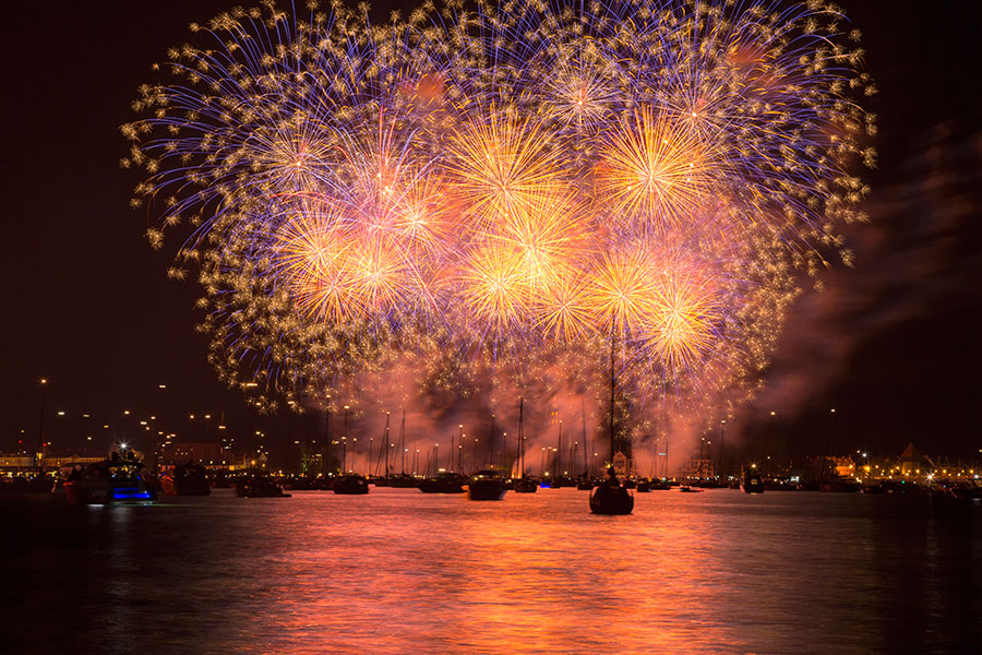 Feuerwerk Foto & Bild landschaft, bach, fluss & see, see, teich