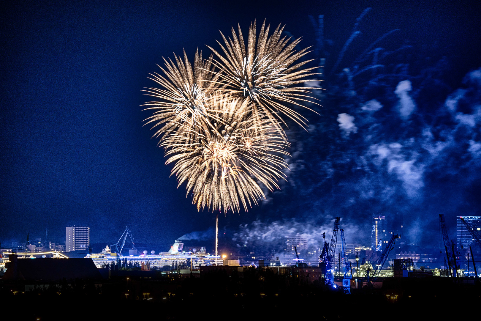 Feuerwerk der Cruise Days 2019