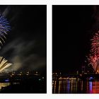 Feuerwerk Duisburg Ruhrort Collage