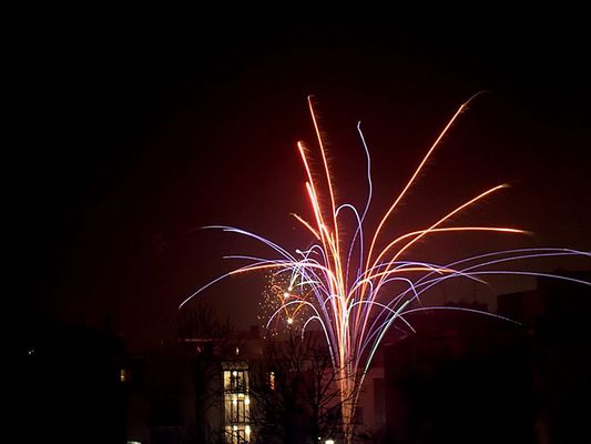 Feuerwerk - erster Versuch
